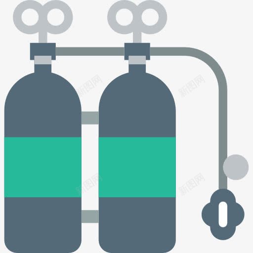氧气罐图标png_新图网 https://ixintu.com 储气罐 氧气罐 潜水 运动用具