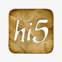 嗨标志皱巴巴的图标png_新图网 https://ixintu.com hi logo square 嗨 广场 标志