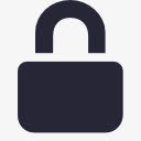 黑色简笔锁元素图标png_新图网 https://ixintu.com 元素 简笔 黑色
