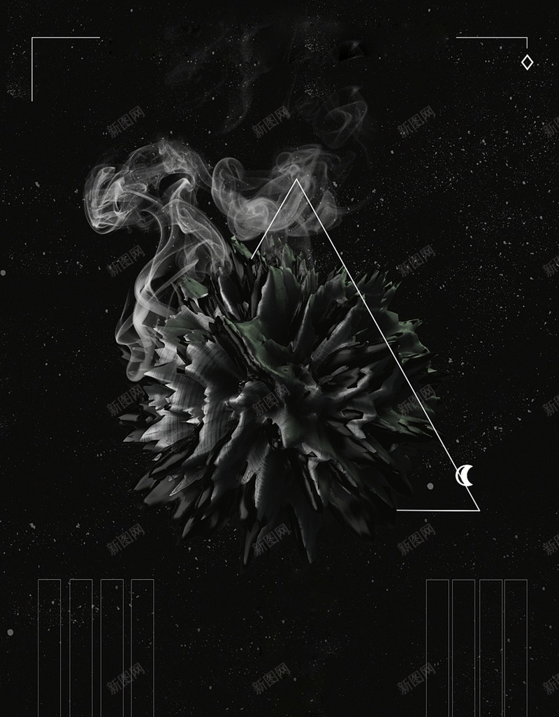 黑色烟雾背景jpg设计背景_新图网 https://ixintu.com 夜生活 烟雾 线条 艺术 质感 酷炫 黑暗 黑色