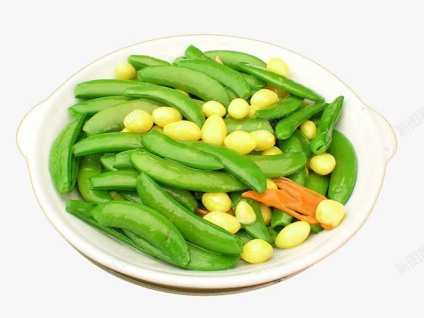 白果炒甜豆png免抠素材_新图网 https://ixintu.com 中华美食 传统美食 白果甜豆 美味熟菜 餐饮美食