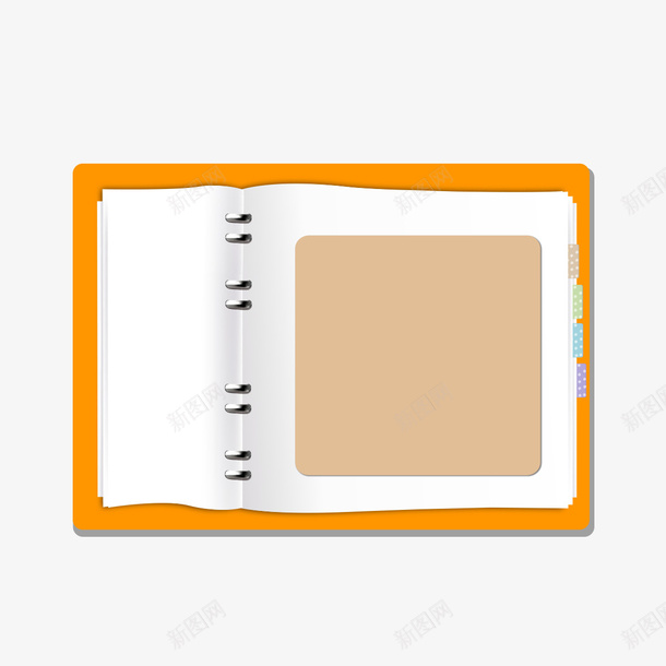 黄色的绘画本png免抠素材_新图网 https://ixintu.com 画本 绘画本 黄色 黄色的绘画本