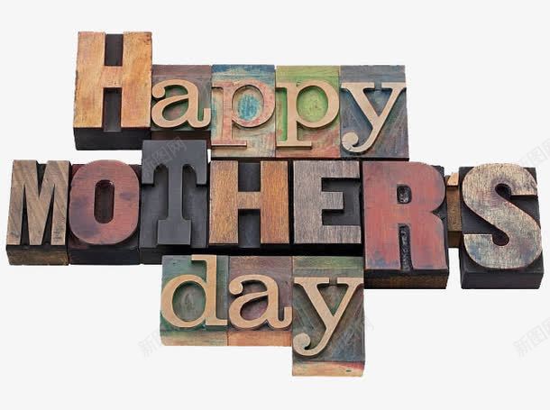 母亲节英文png免抠素材_新图网 https://ixintu.com Happy MOTHRS day 字体效果 节日素材