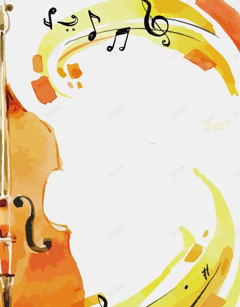 手绘炫彩音乐文化艺术节矢量图ai设计背景_新图网 https://ixintu.com 乐器 彩色 手绘 文化 渐变 炫彩 艺术节 音乐 音符 矢量图