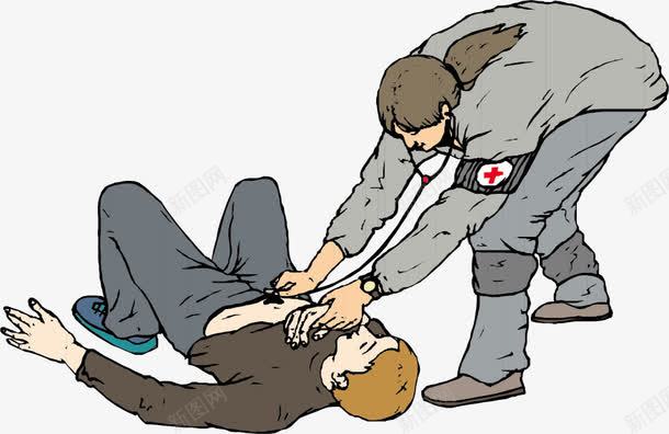抢救场景png免抠素材_新图网 https://ixintu.com 伤者 医护人员 医疗医药 手绘插图