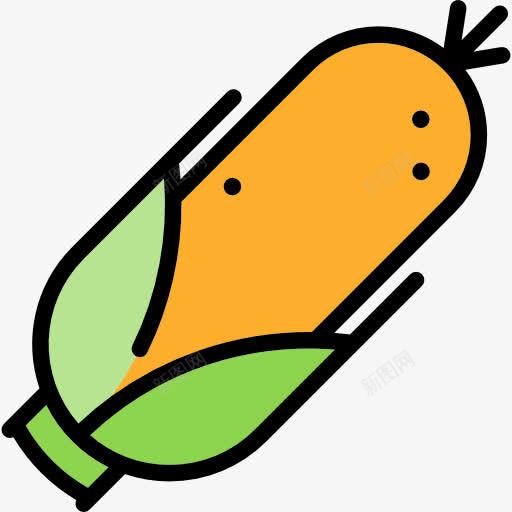 玉米图标png_新图网 https://ixintu.com 健康食品 有机食品餐厅 玉米 素食 谷类食品 食品 饮食