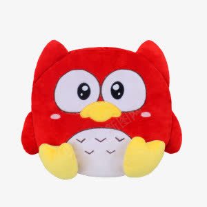 暖手宝png免抠素材_新图网 https://ixintu.com 暖手宝 猫头鹰图案 红色