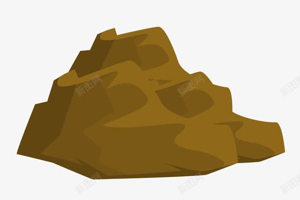 土包山丘png免抠素材_新图网 https://ixintu.com 假山 公园 小山丘 山 矢量假山元素