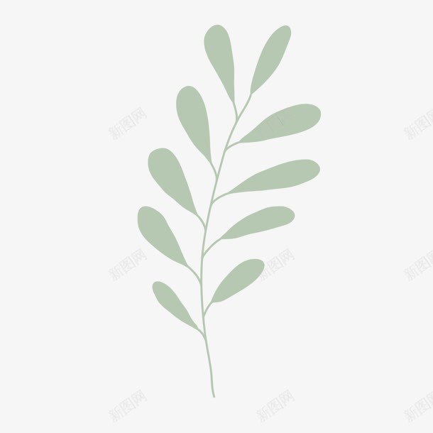 手绘创意合成扁平植物树叶png免抠素材_新图网 https://ixintu.com 创意 合成 扁平 树叶 植物