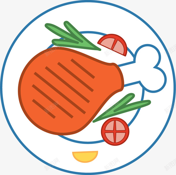 鸡排美食png免抠素材_新图网 https://ixintu.com 卡通美食 美食 美食画作 美食简笔 美食简笔画 鸡排