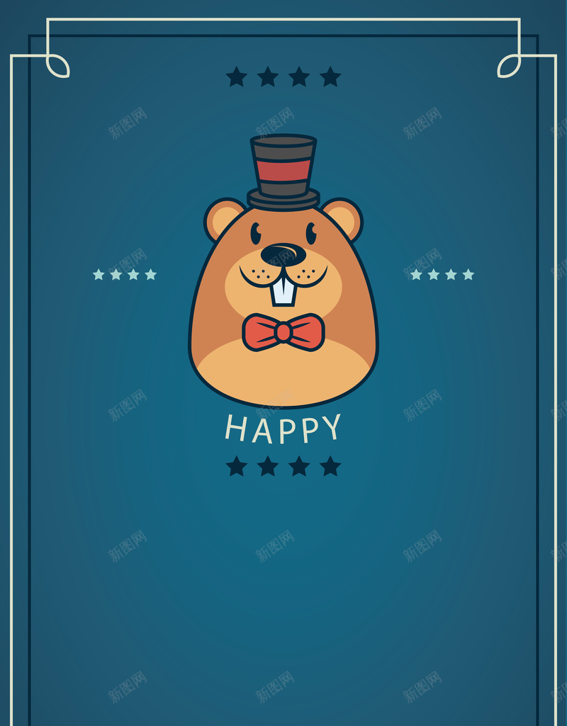 卡通土拨鼠生日海报背景矢量图ai设计背景_新图网 https://ixintu.com 卡通 可爱 土拨鼠 开心 海报 生日 生日祝福 矢量 素材 老鼠 背景 艺术字 蓝色 矢量图