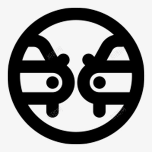 停车场后视镜图标png_新图网 https://ixintu.com 停车场 停车场后视镜 停车场指示牌 汽车存放处 黑色指示牌