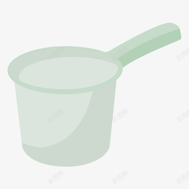 卡通绿色水瓢图标png_新图网 https://ixintu.com 卡通大勺子 大瓢 扁平化 手绘水瓢 水瓢图标PNG免费 水瓢图标PNG免费下载 绿色水瓢