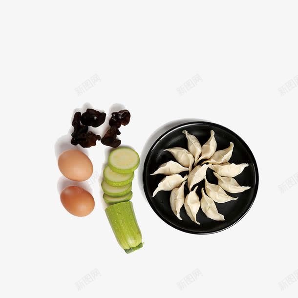 素三鲜水饺png免抠素材_新图网 https://ixintu.com 木耳 素三鲜水饺 菜瓜 饺子 饺子茴香鸡蛋 鸡蛋