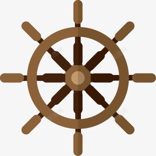 航行船舵png免抠素材_新图网 https://ixintu.com 掌舵 方向 旅行 木纹船舵 航行 船舵