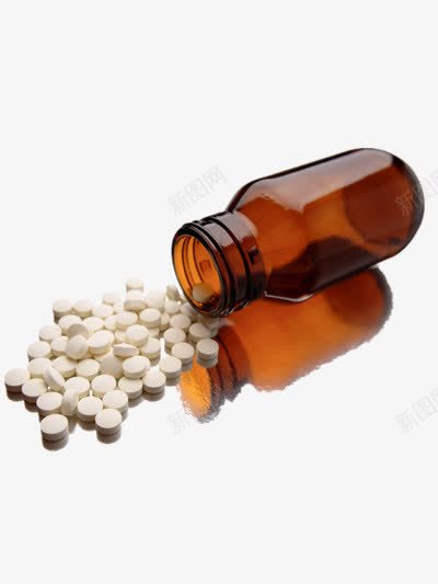 药瓶和药丸png免抠素材_新图网 https://ixintu.com 医疗 药丸 装饰