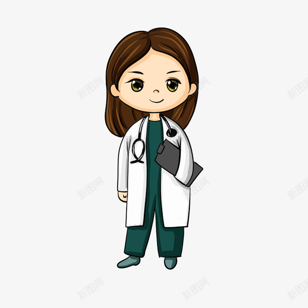 医院医疗医生人物png免抠素材_新图网 https://ixintu.com 医护人员 医生 卡通人物 卡通医生