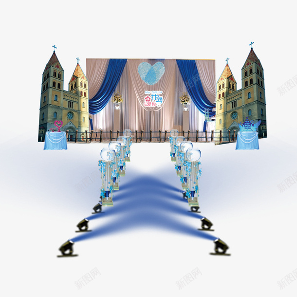 简约婚礼场景psd免抠素材_新图网 https://ixintu.com 婚礼场景 婚礼场景免抠素材 梦幻婚礼 浪漫婚礼场景 简约婚礼场景