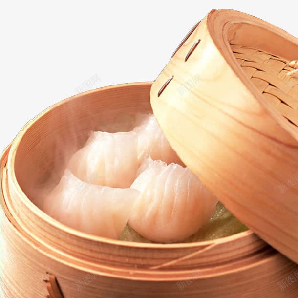 冒热气的虾饺png免抠素材_新图网 https://ixintu.com 佳肴 港式点心 蒸笼 食物 饺子