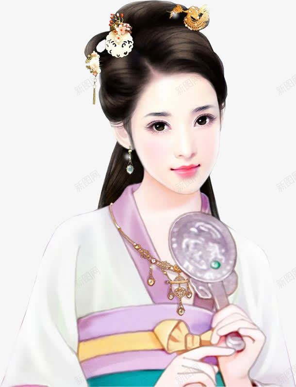 紫衣清秀女子古风典雅png免抠素材_新图网 https://ixintu.com 典雅 古风 女子 清秀