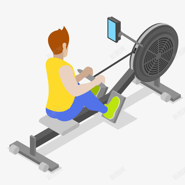 卡通健身运动人物png免抠素材_新图网 https://ixintu.com 人物 体育 健身 卡通人物 手绘人物 锻炼