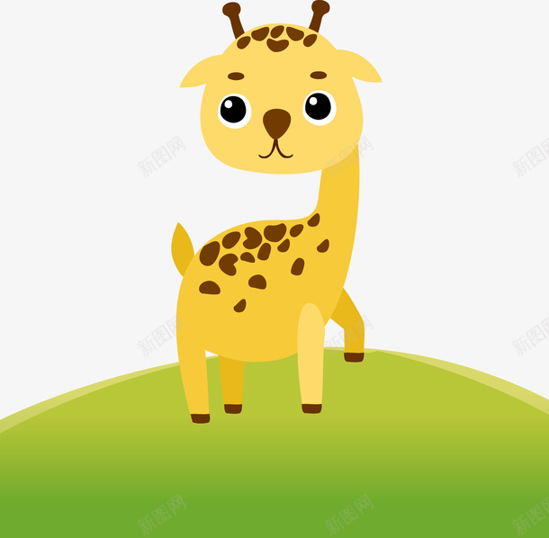 可爱的动物园长颈鹿矢量图ai免抠素材_新图网 https://ixintu.com 儿童画长颈鹿 动物 动物园 动画小动物 卡通长颈鹿 可爱的 手绘 插画 贴画小动物 矢量图