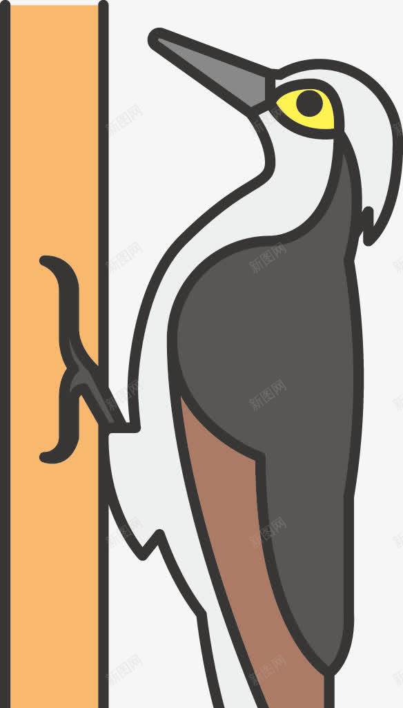 啄木鸟图标png_新图网 https://ixintu.com 啄木鸟图案 图标 禽类 野生动物
