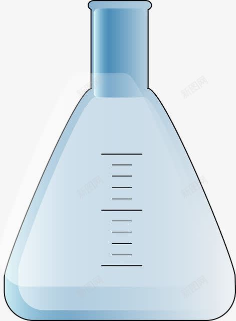 一个实验室器皿png免抠素材_新图网 https://ixintu.com 刻度 医学器皿 实验室插画 手绘 研究 科研 试验