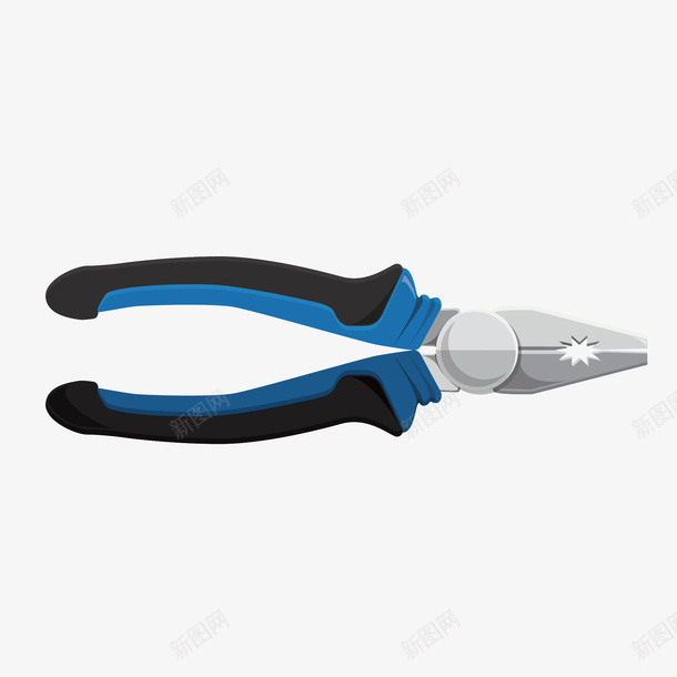老虎钳矢量图eps免抠素材_新图网 https://ixintu.com 工具 扁平 老虎钳 矢量图