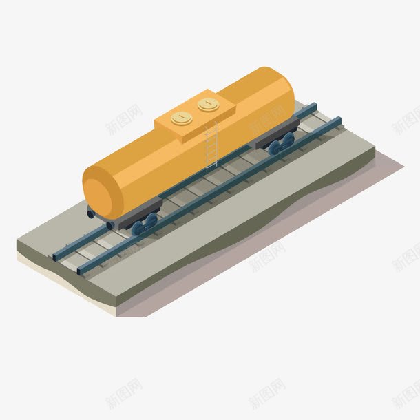 灰色油罐运输png免抠素材_新图网 https://ixintu.com 反光 油罐 灰色 立体 质感 运输 铁路