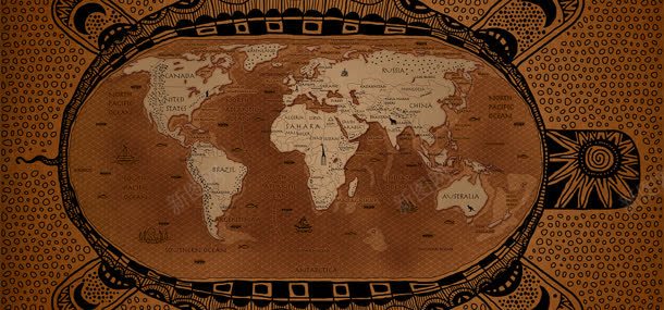 淘宝banner海报大图背景图jpg设计背景_新图网 https://ixintu.com 世界地图 手绘