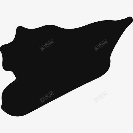 叙利亚图标png_新图网 https://ixintu.com 亚洲的国家 国家 地图 地图和国旗 地理