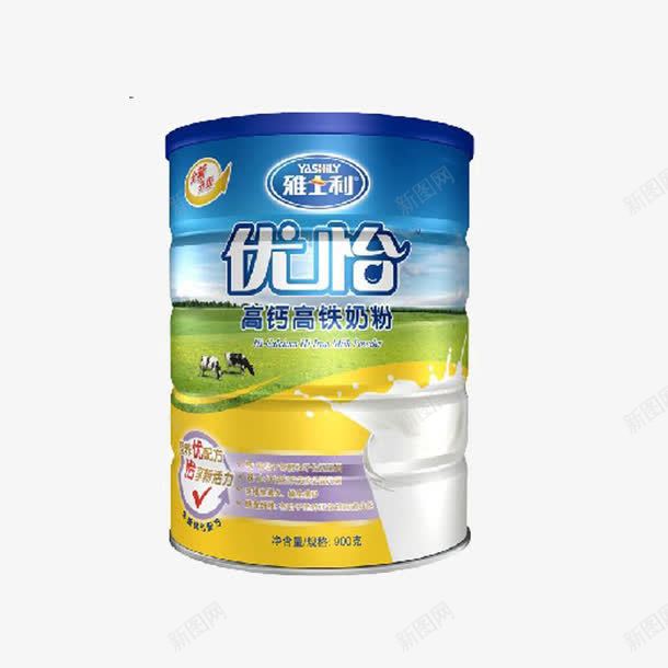 雅士利优怡高钙高铁奶粉png免抠素材_新图网 https://ixintu.com 900g罐 产品实物 好味道 好营养 好配方 雅士利优怡高钙高铁奶粉