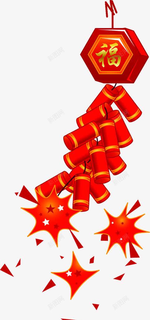 手绘卡通红色鞭炮海报装饰png免抠素材_新图网 https://ixintu.com 卡通 海报 红色 装饰 鞭炮