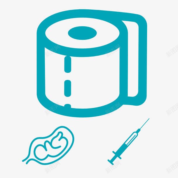 医用抽纸器图标png_新图网 https://ixintu.com 医用抽纸器 医疗 图标 胎儿 针 高清免扣