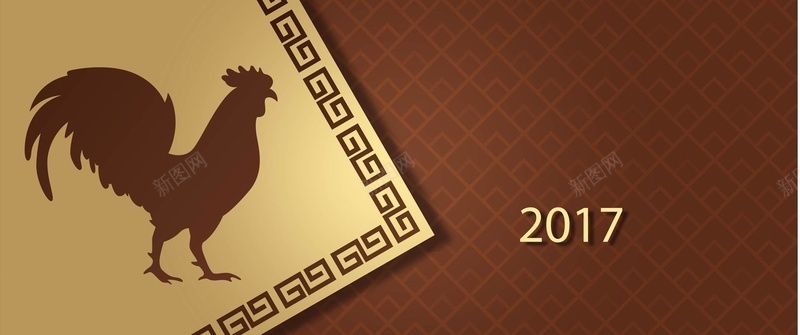 奢华金色2017鸡年过年背景矢量图ai设计背景_新图网 https://ixintu.com 2017 奢华 扁平 拜年 新年 豪华 过年 金色 雄鸡 鸡年 矢量图