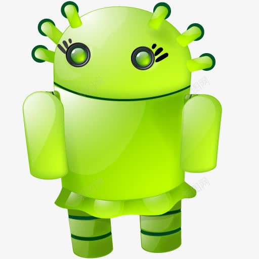 女孩安卓机器人roboticons图标png_新图网 https://ixintu.com Girl android robot 女孩 安卓 机器人