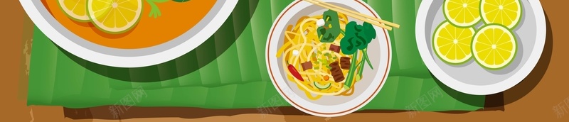 海鲜面美食海报背景模板矢量图ai_新图网 https://ixintu.com AI 创意 卡通 海报 海鲜面 矢量 简约 美食 西餐 餐饮 矢量图
