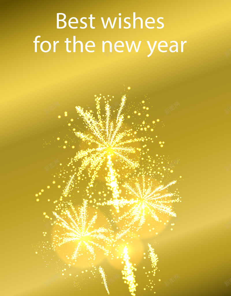 新年黄色烟花矢量海报背景ai_新图网 https://ixintu.com 新年海报 海报 矢量素材 素材 素材海报 背景 黄色背景 矢量图