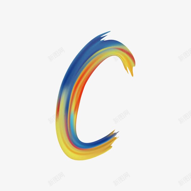 卡通手绘英文字母Cpng免抠素材_新图网 https://ixintu.com 创意 动漫动画 卡通手绘 水彩字母 简约 英文字母C