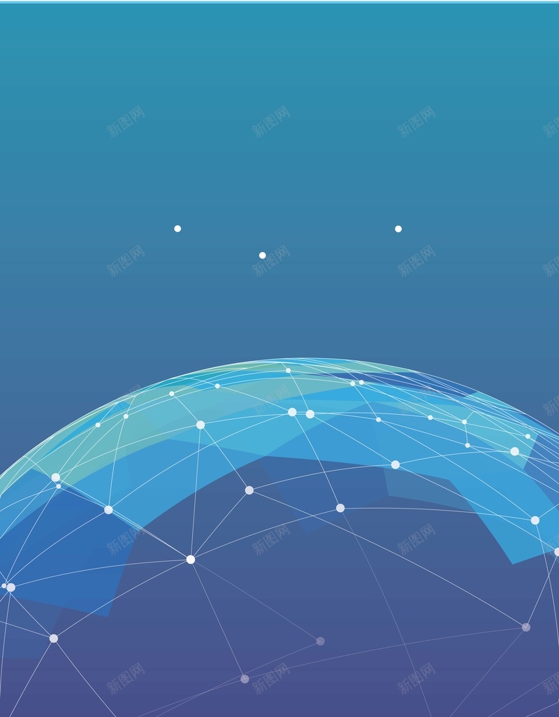 蓝色线组成的半圆背景矢量图ai设计背景_新图网 https://ixintu.com 严肃 曲线 海报 科技 背景 蓝色 矢量图