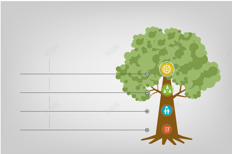 树木图谱银灰色背景图矢量图ai高清背景_新图网 https://ixintu.com 传达 商务 图表 扁平化 树木 树木背景 童趣 线条 银灰色背景 矢量图