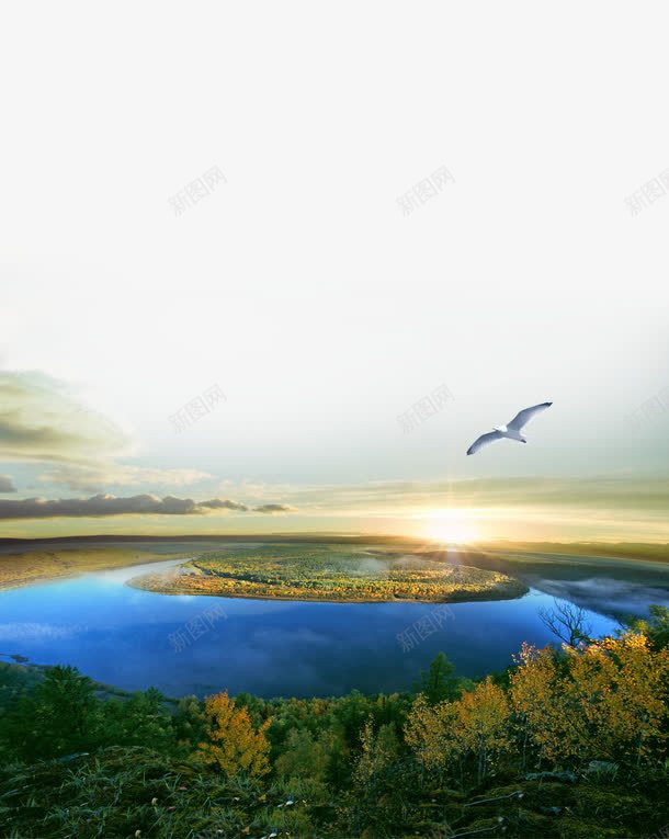 壮阔江景背景png免抠素材_新图网 https://ixintu.com 壮阔 江景 素材