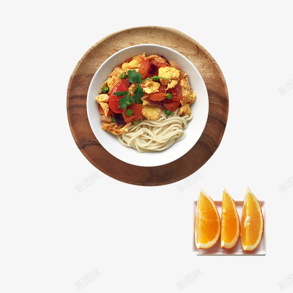 番茄鸡蛋面psd免抠素材_新图网 https://ixintu.com 产品实物 家常 营养