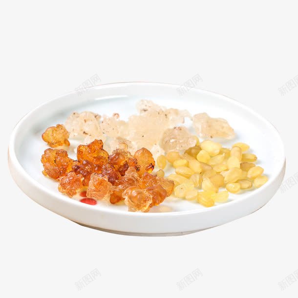 桃胶和皂角米png免抠素材_新图网 https://ixintu.com 中药 中药材 产品实物 胶体 透明