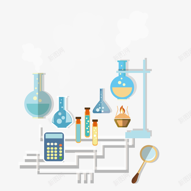 化学试管实验简图png免抠素材_新图网 https://ixintu.com 化学 实验室 放大镜 液体 科研 计算机 试管