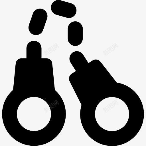 手铐图标png_新图网 https://ixintu.com 工具和用具 手铐 监狱 警察逮捕