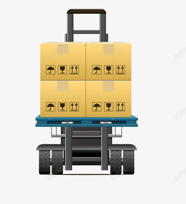 小货车png免抠素材_新图网 https://ixintu.com 包裹 箱子 货品 车子 运输