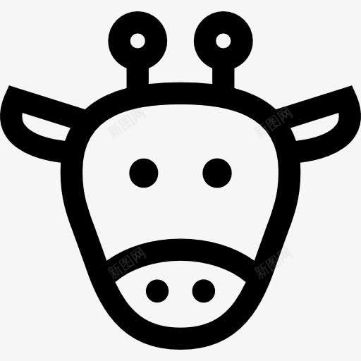 长颈鹿图标png_新图网 https://ixintu.com 动物 动物园 动物王国 哺乳动物 野生动物 长颈鹿