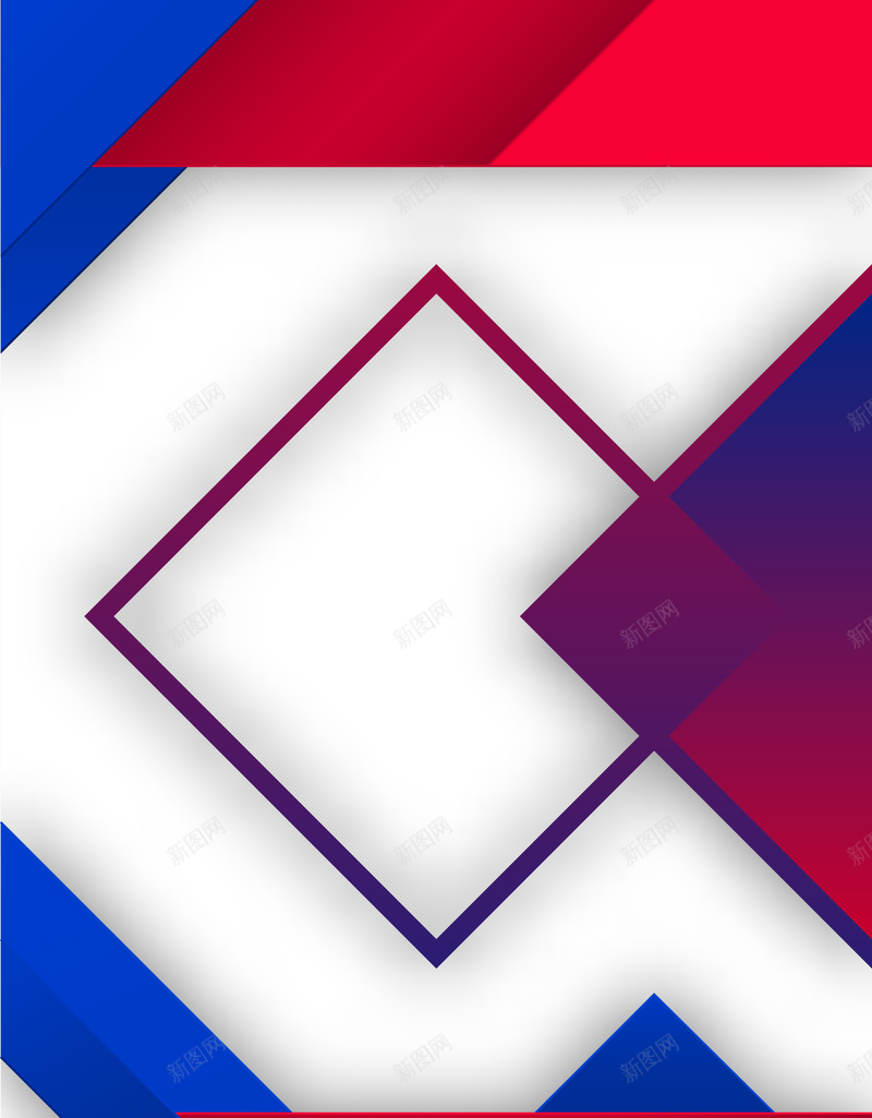 不规则几何图形背景矢量图ai设计背景_新图网 https://ixintu.com 三角形 不规则 几何 图形 多边形 扁平 渐变 白色 红色 矢量图